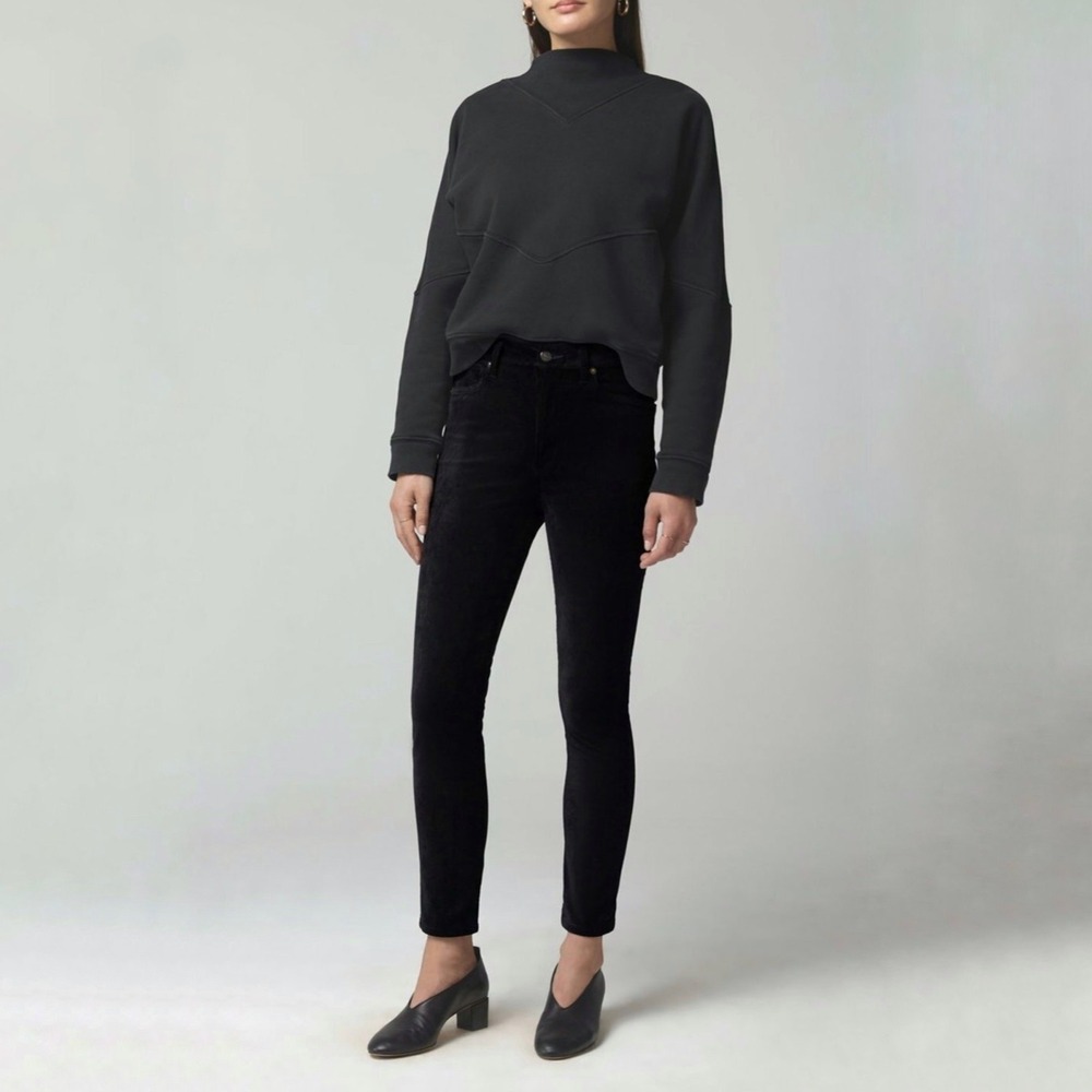 Citizens of Humanity Olivia Long High Rise Slim Black Jeans‎ Size 24